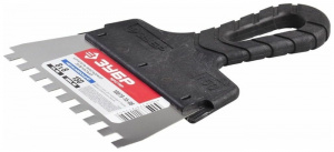 Шпатель 150 мм  ЗУБР "МАСТЕР" фасадный, нержав. полотно, зуб  8*8