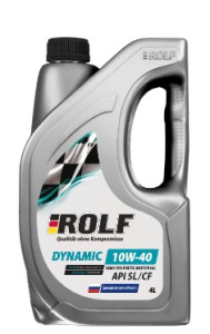 Масло моторное 4л. ROLF Dynamic 10W40 SL/CF