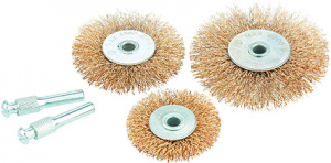 Набор щеток для дрели со шпильками 3 шт. 50-63-75
