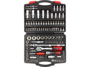 Набор инструмента ЗУБР "МАСТЕР" 110 предметов 1/2", 1/4", Сr-V