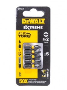 Бита PH №2, 25мм DT7994T DEWALT, 5шт