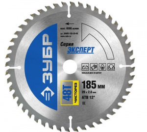 Диск (круг) пильный  ЗУБР "ЭКСПЕРТ" 185*20(48Т)