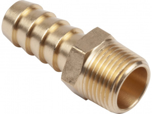 Разъем 3/8" внешняя резьба-елочка  12мм,латунь AV Steel