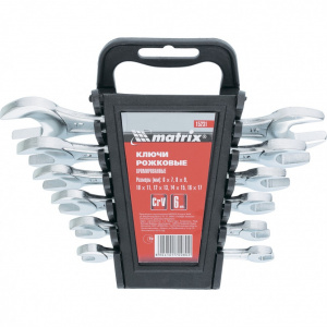 Набор кл. рожк   6-17мм "Matrix" 6шт. хромованад.сталь