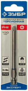 Бита Е 1/4" PH №2  100мм ЗУБР "ЭКСПЕРТ" 1шт.
