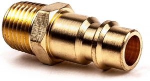Разъем 1/4" внешняя резьба-EURO папа,латунь AV Steel