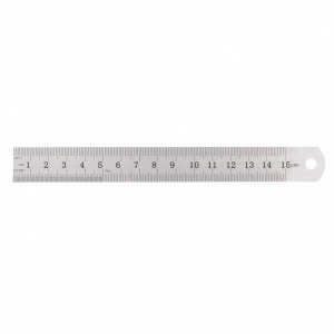 Линейка металл 0.15м