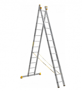 Лестница алюминиевая 2 секц. 12 ступ. ALUMET профессиональная