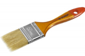 Кисть плоская  50мм Зубр "Универсал-Мастер" дерев. ручка, натур. щетина