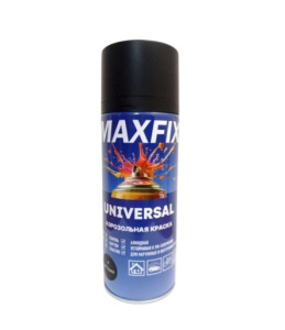 Краска 400мл MAXFIX черная матовая №4