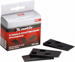 Клинья пластиковые распорные, 20шт, MATRIX, для корректировки при укладке напольных покрытий