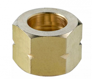 Гайка накидная М16х1,5LH левая, латунь
