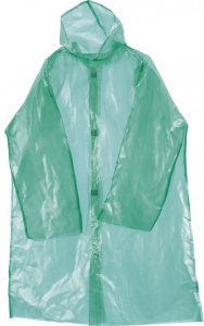 Плащ-дождевик Palisad полиэтиленовый, зеленый цвет, универсальный размер S-XXXL