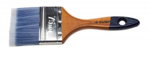 Кисть плоская  75мм Зубр "Аква-Мастер" дерев. ручка, искусств. щетина