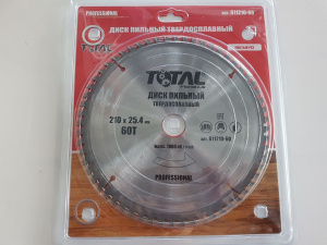 Диск (круг) пильный TT 210*25,4(60Т)