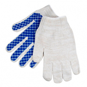 Перчатки х/б, ПВХ обливные, Россия