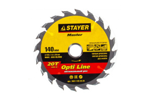 Диск (круг) пильный  STAYER "OPTIMA"  140*20(20Т)