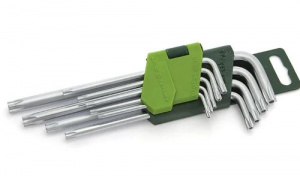 Набор кл. шестигранников TORX T10-T50 ДЕЛО ТЕХНИКИ 9шт с отв.