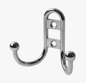 Крючок вешалка 2-х рожковый 1205