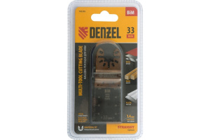 Насадка-лезвие пазовая прямая по металлу и дереву BiM 33*1,4мм мелкий зуб DENZEL