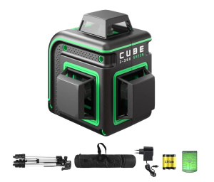 Уровень лазерный CUBE 3-360 GREEN PROFESSIONAL A00573