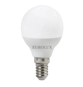 Лампа светодиодная LL-E-G45-7W-230-2,7K-E14 (шар, 7Вт, тепл., Е14) Eurolux