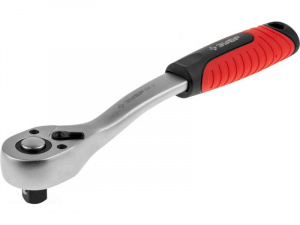 Трещотка 1/2" ЗУБР "ЭКСПЕРТ", Cr-V, 72 зубца, хром. покр., быстрый сброс