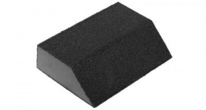 Губка для шлифования 100х68х42х26мм, средняя жесткость,четырехсторонняя,угловая Р320, ЗУБР «МАСТЕР»