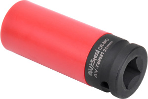 Головка ударная 1/2" тонкостенная,21мм AV Steel