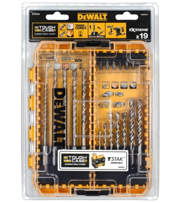 Набор буров,сверл и бит DT70754 DeWalt, 19шт