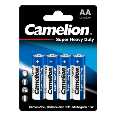 Батарейка CAMELION Super Heavy Duty R6P-BP4B AA (4шт)