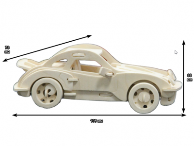 Сборная декоративная модель TT “Porshe 911”