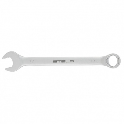 Ключ комбинированный 17мм STELS матовый хром