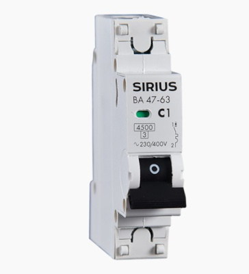 Автоматический выключатель ВА 47-63 PRO 1P 25А (С) 4,5кА Sirius