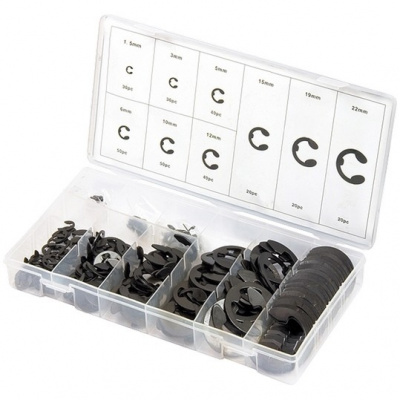 Набор стопорных колец, D1,5-22мм, 300 предметов Сибртех