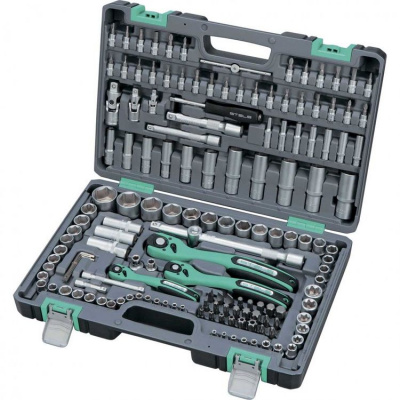 Набор инструмента STELS 151 предмет 1/2", 3/8", 1/4", Сr-V