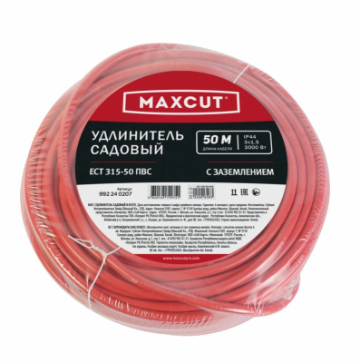 Удлинитель  садовый 50 м  ECT 315-50 ТТ ПВС (3x1,5) без заземления, IP44 в бухте