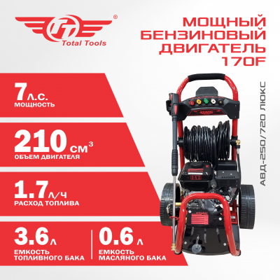 Аппарат высокого давления бензиновый TT АВД-250/720 ЛЮКС