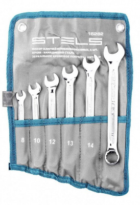 Набор кл. комб. 8-17мм STELS 6шт. антислип