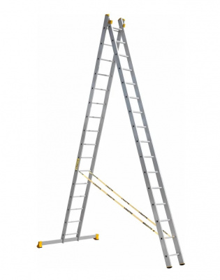 Лестница алюминиевая 2 секц. 16 ступ. ALUMET профессиональная