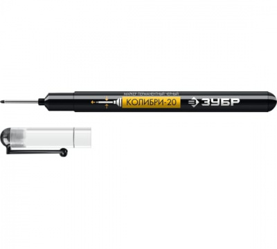 Маркер перманентный ЗУБР КОЛИБРИ 0,7-1 мм, черный