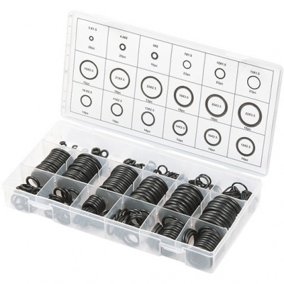 Набор резиновых уплотнительных прокладок, D 3 - 23 мм, 279 предметов Сибртех