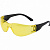 Очки защитные открытого типа, жёлтые, поликарбонат