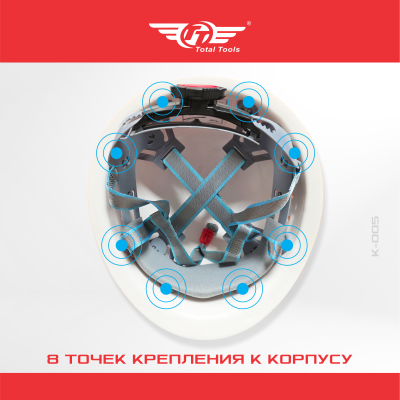 Каска защитная BERGARBEITER ТТ оранжевая К-005