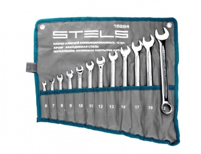 Набор кл. комб. 6-22мм STELS 12шт. антислип