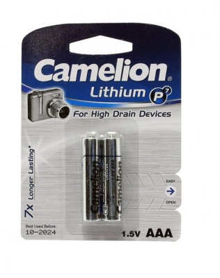Батарейка CAMELION Lithium P7 FR03-BP2 AAA (2шт)