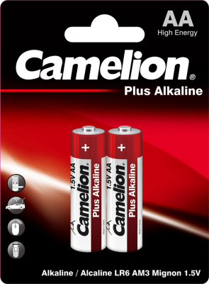 Батарейка CAMELION Plus Alkaline LR6-BP2 AA (2шт)