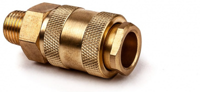 Разъем 1/4" внешняя резьба-EURO мама,латунь AV Steel