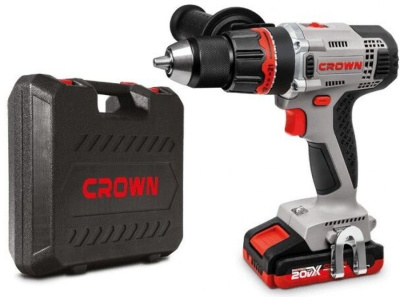 Дрель аккумуляторная (шуруповерт) CROWN CT21076 20V