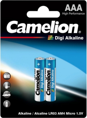 Батарейка CAMELION Digi Alkaline LR03-BP2DG AAA (2шт)
